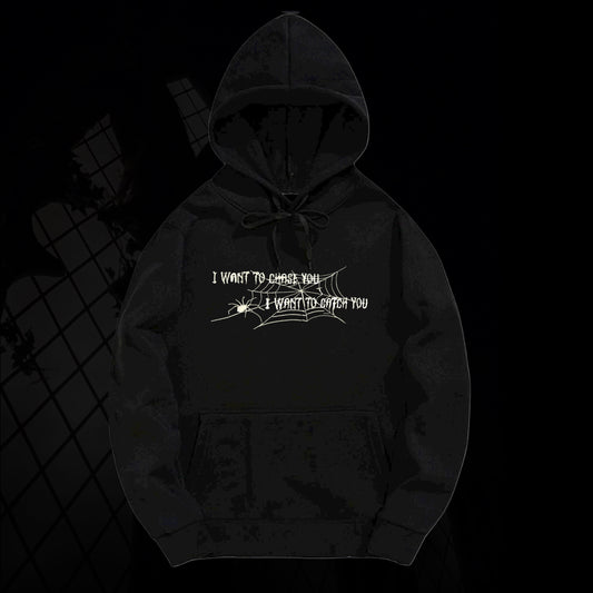 I Want To Catch You Embroidered Hoodie