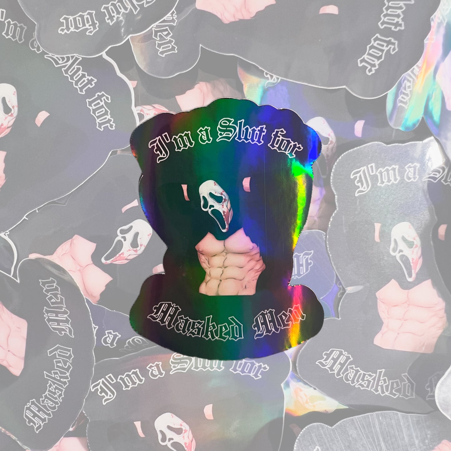 Ghostface themed stickers pack