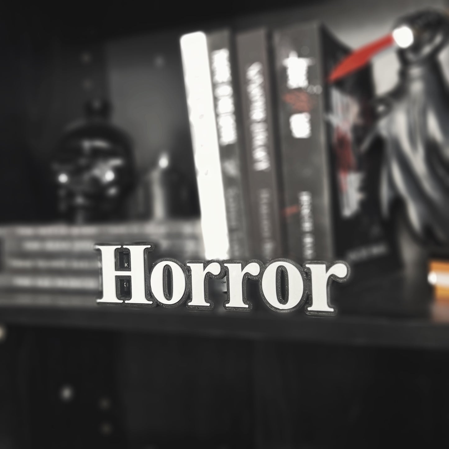 Horror Bookshelf Plate