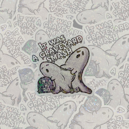 Graveyard smash sticker