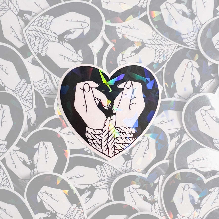 Heart Bondage Sticker