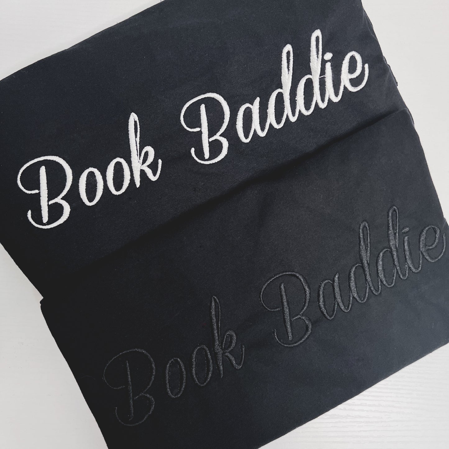 Book Baddie Embroidered Crewneck T-Shirt