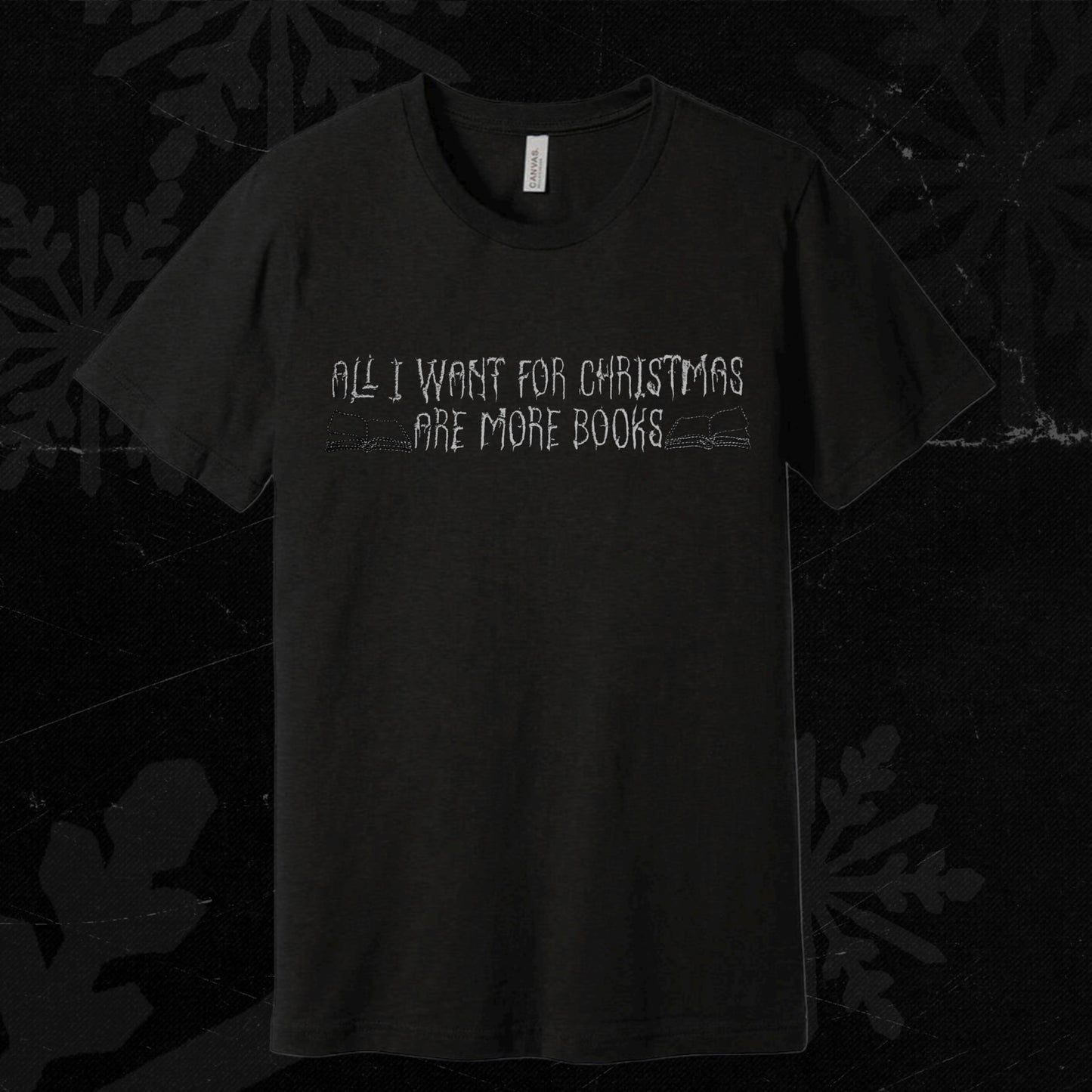 All I Want For Christmas Embroidered Crewneck T-Shirt