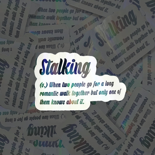 Stalking Definition Sticker