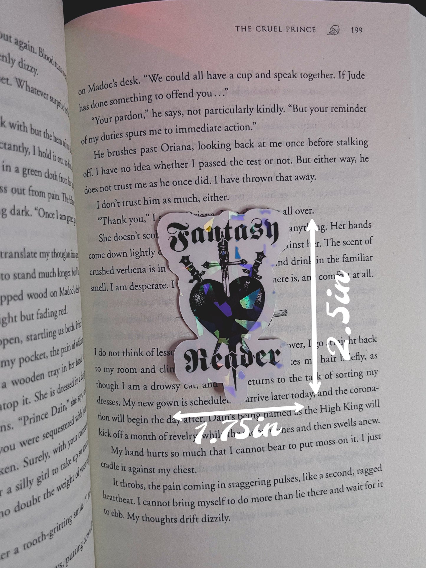 Fantasy reader Sticker