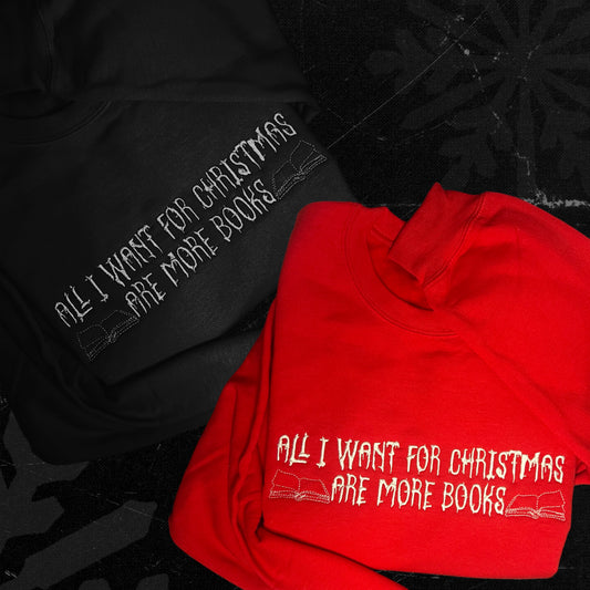 All I Want For Christmas Embroidered Crewneck Sweatshirt