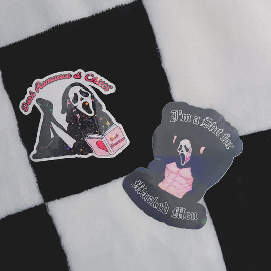 Ghostface themed stickers pack